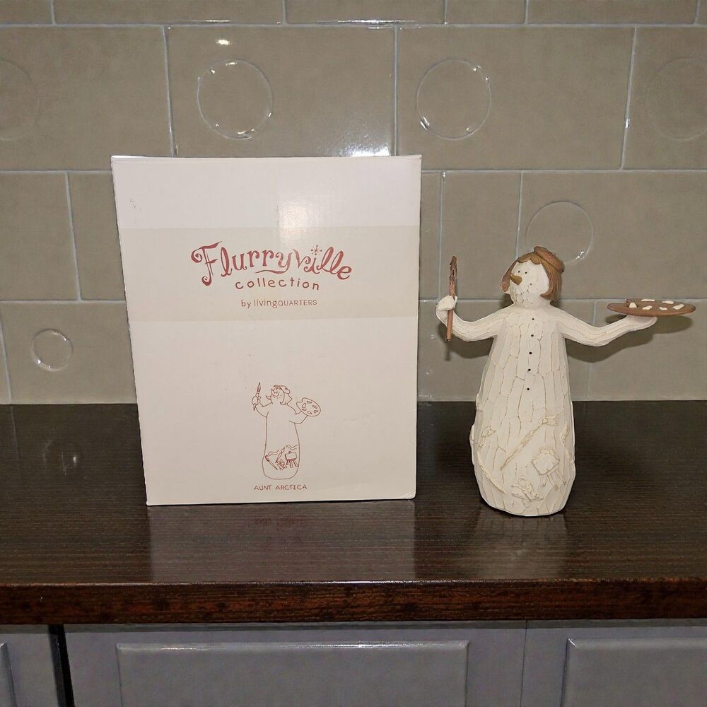 Flurryville Collection Aunt Arctica Snowman Figurine by LivingQuarters Artist